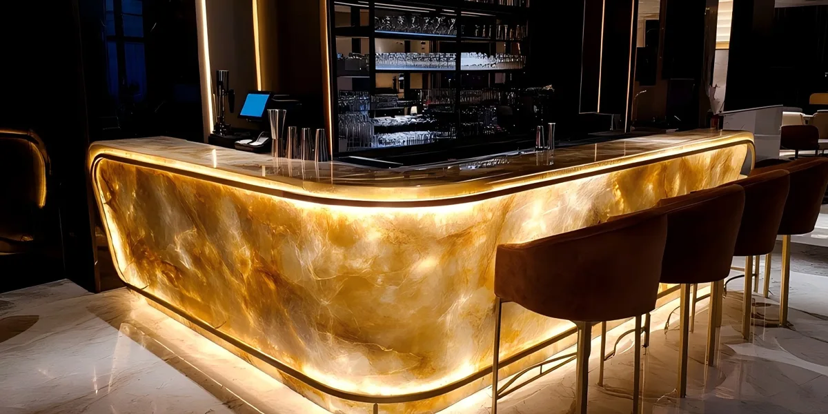 LED sheet lights for stone countertop backlighting